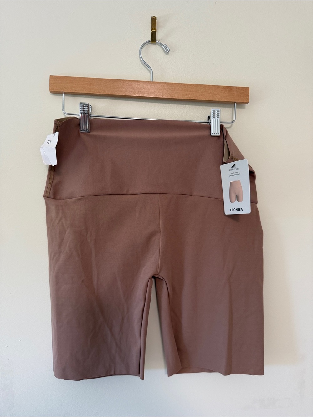 Leonids High-Waist Shapewear Shorts in Brown